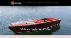 Desktop Screenshot of delavanlakeboatshed.com